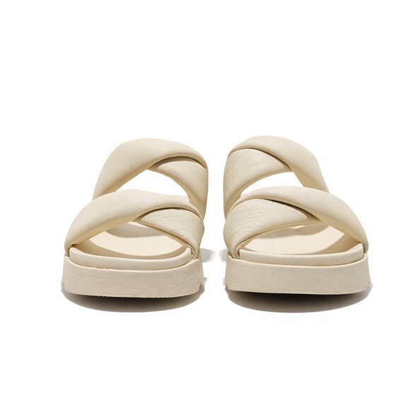 Sorel Vibe Twist Slide Sandals Womens 11 Honey White Platform Comfort Slides New - Picture 4 of 14